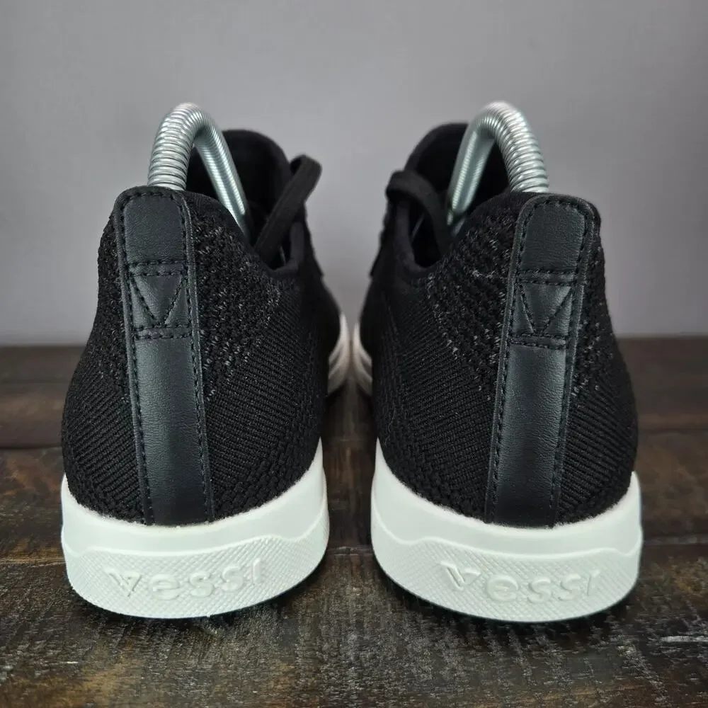 NEW Vessi Weekend 1.5 Sneaker Womens Size 6 Waterproof Shoes Asphalt Black White